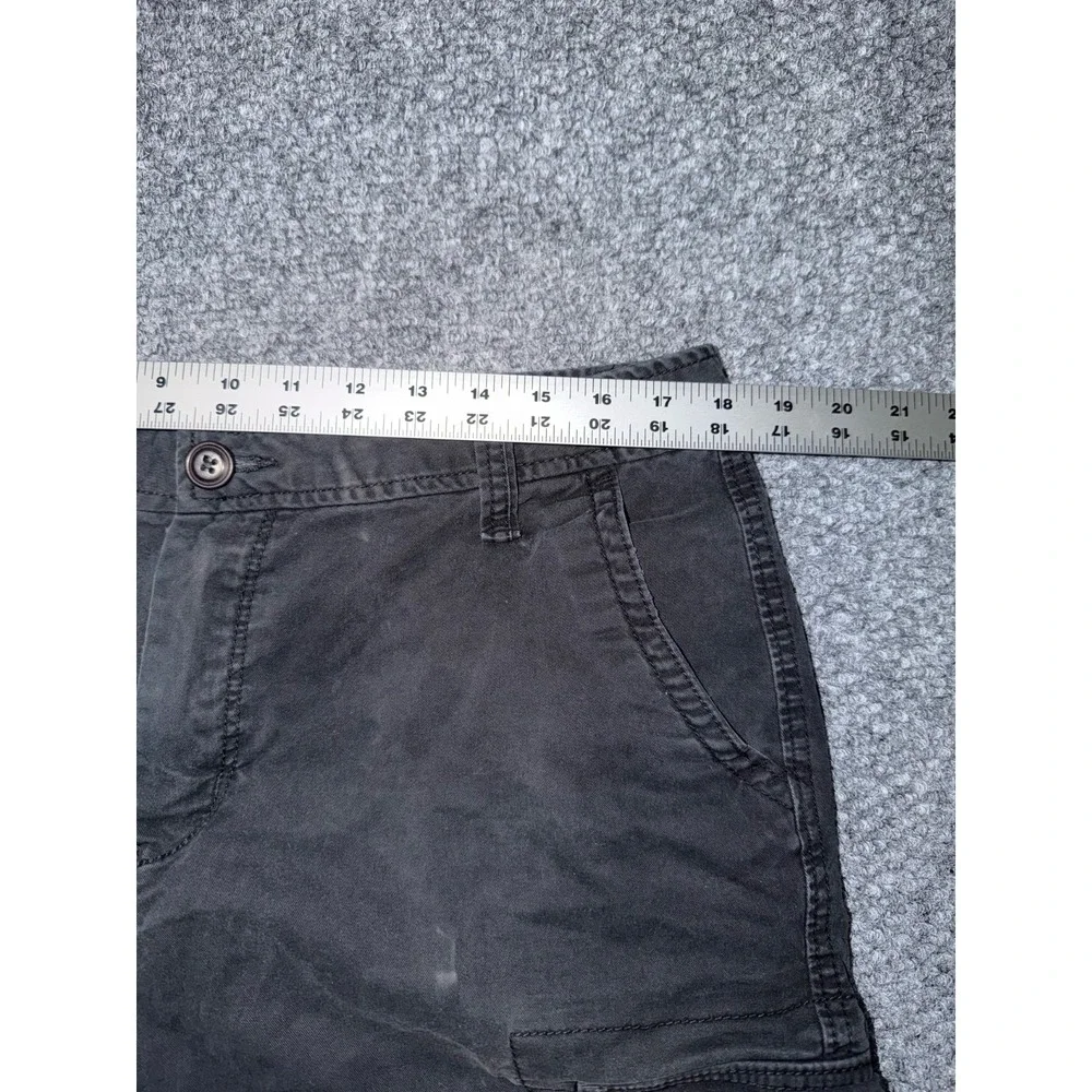 Aeropostale Classic Cotton Stretch‎ Cargo Shorts Black Size 34